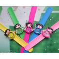 Yxl-870 Unisex Enfants Enfants Cute Cartoon Tiger Slap Snap Bendable Guitare Quartz Montre-bracelet